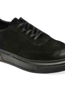 Pantofi casual AXXELLL negri, 7353, din piele intoarsa