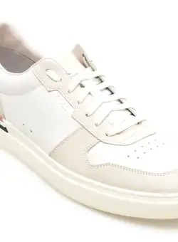 Pantofi casual BOSS albi, 73031, din piele naturala