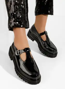 Pantofi casual dama Pandy negri