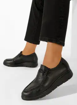 Pantofi casual dama piele negri Osuna