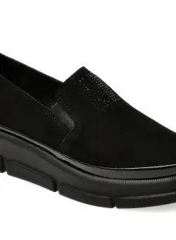 Pantofi casual EPICA negri, 387309, din piele intoarsa