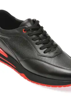 Pantofi casual EPICA negri, 81850, din piele naturala