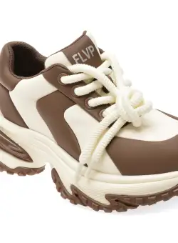 Pantofi casual FLAVIA PASSINI albi, 2120, din piele naturala