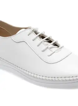 Pantofi casual FLAVIA PASSINI albi, CS581, din piele naturala
