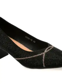 Pantofi casual FLAVIA PASSINI negri, 83301, din material textil