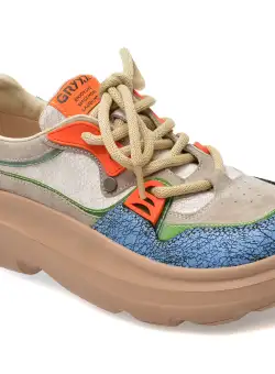 Pantofi casual GRYXX albastri, 7228, din piele naturala