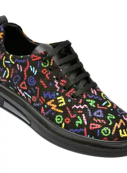 Pantofi casual GRYXX negri, 1816000, din nabuc