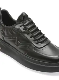 Pantofi casual GRYXX negri, 3171, din piele naturala