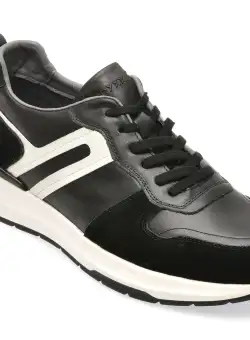 Pantofi casual GRYXX negri, 3252, din piele naturala