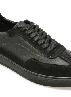 Pantofi casual GRYXX negri, M73351, din piele naturala