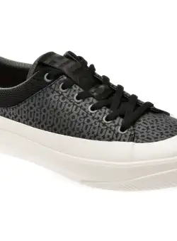 Pantofi casual HUGO negri, 7224, din material textil