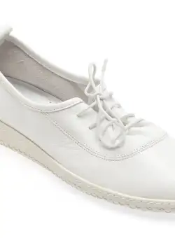 Pantofi casual MOLLY BESSA albi, 5002020, din piele naturala