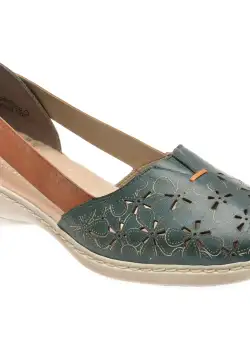 Pantofi casual RIEKER bleumarin, 41356, din piele naturala