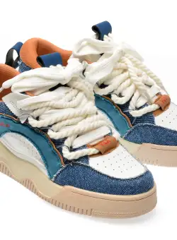 Pantofi casual V-TOXSEIE albastri, 18358, din material textil