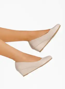 Pantofi cu platforma Diamena bej