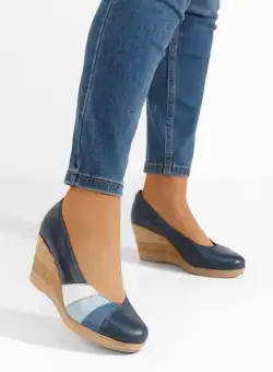 Pantofi cu platforma Iryela navy