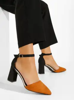 Pantofi cu toc Cameryn maro