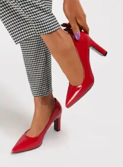 Pantofi cu toc Devina rosii