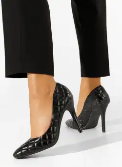 Pantofi cu toc Evelle negri