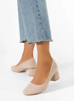 Pantofi cu toc gros Cabrilla S V2 kaki