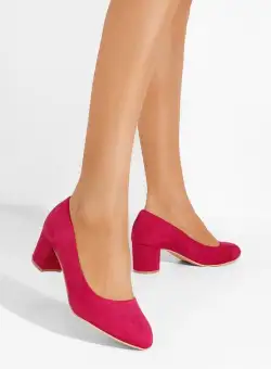 Pantofi cu toc gros Starla V2 fucsia