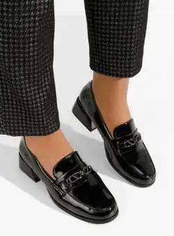 Pantofi cu toc mic Vendera V2 negri