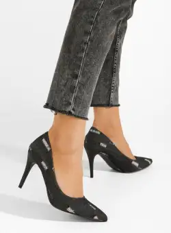 Pantofi cu toc stiletto Tamena negri