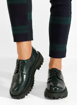 Pantofi dama brogue Sidoma verzi