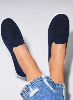 Pantofi dama casual Albastri din Textil Xiara