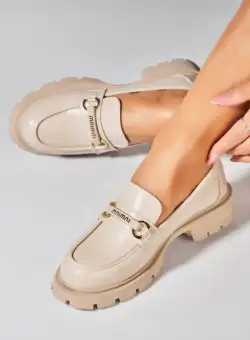 Pantofi dama casual Bej din Piele Ecologica Moshe