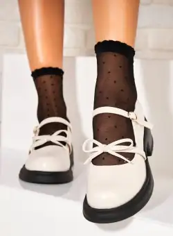 Pantofi dama casual Bej din Piele Ecologica Myrna