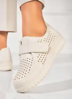 Pantofi dama casual Bej din Piele Ecologica Nayali