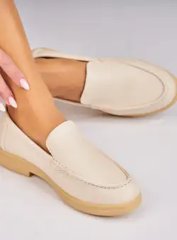 Pantofi dama casual Bej din Piele Ecologica Taylen