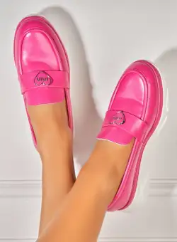 Pantofi dama casual Fucsia din Piele Ecologica Anika