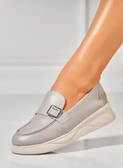 Pantofi dama casual Gri din Piele Ecologica Phoebe