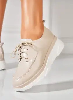 Pantofi dama casual Gri din Piele Ecologica Sione