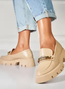 Pantofi dama casual Kaki din Piele Ecologica Anure