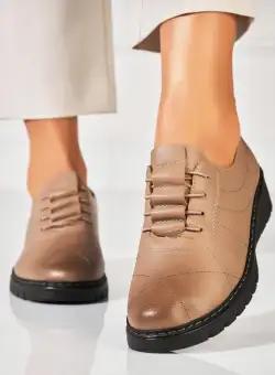 Pantofi dama casual Kaki din Piele Ecologica Avaley