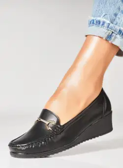 Pantofi dama casual Negri din Piele Ecologica Aanya