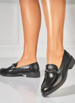 Pantofi dama casual Negri din Piele Ecologica Averi