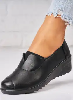 Pantofi dama casual Negri din Piele Ecologica Baneet