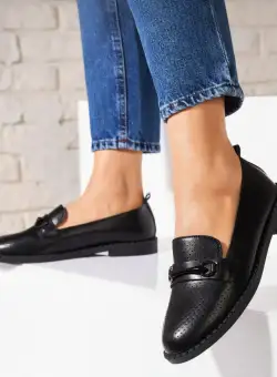 Pantofi dama casual Negri din Piele Ecologica Bayne