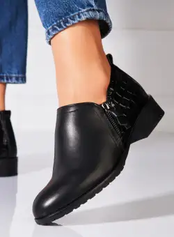 Pantofi dama casual Negri din Piele Ecologica Emberly