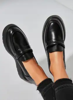 Pantofi dama casual Negri din Piele Ecologica Lila
