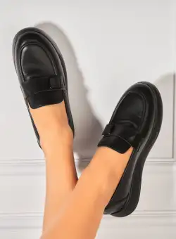 Pantofi dama casual Negri din Piele Ecologica Phoebe