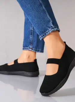 Pantofi dama casual Negri din Textil Lynna