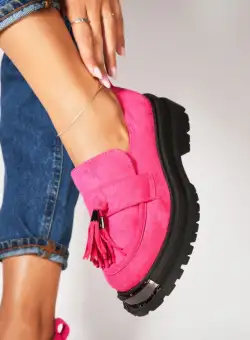 Pantofi dama casual Roz din Piele Ecologica Intoarsa Hawwa