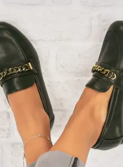 Pantofi dama casual Verzi din Piele Ecologica Avielle