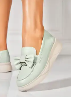 Pantofi dama casual Verzi din Piele Ecologica Nikita