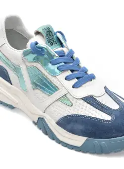 Pantofi DONNA CRIS albastri, 8513, din piele naturala